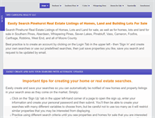 Tablet Screenshot of pinehurstlistings.com